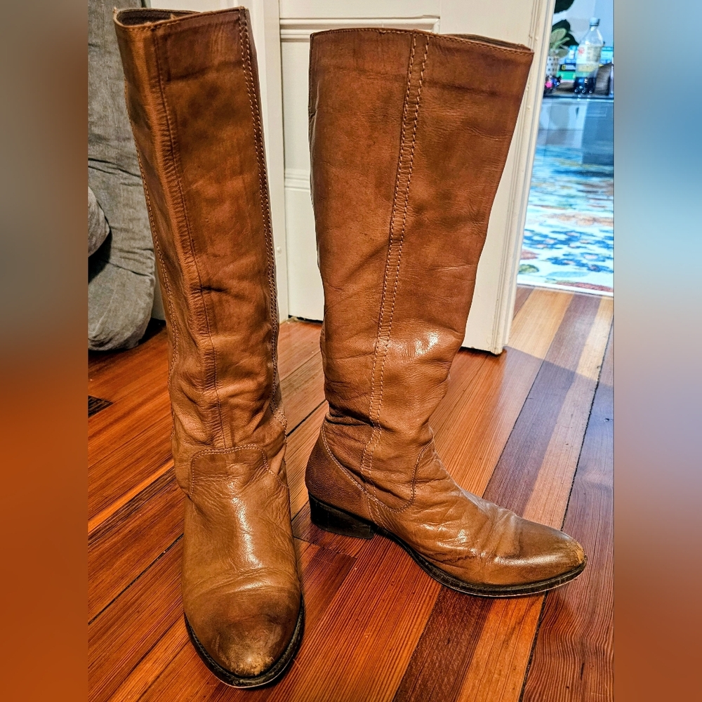 Lucky Brand Tan Riding Boots Size 8.5
